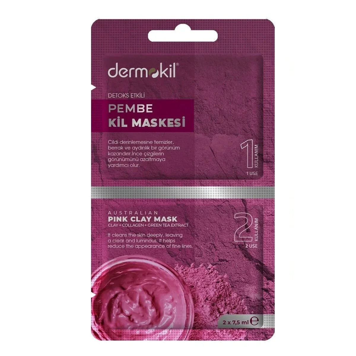 DERMOKIL  Detox Effective Pink Clay Mask 15 ml