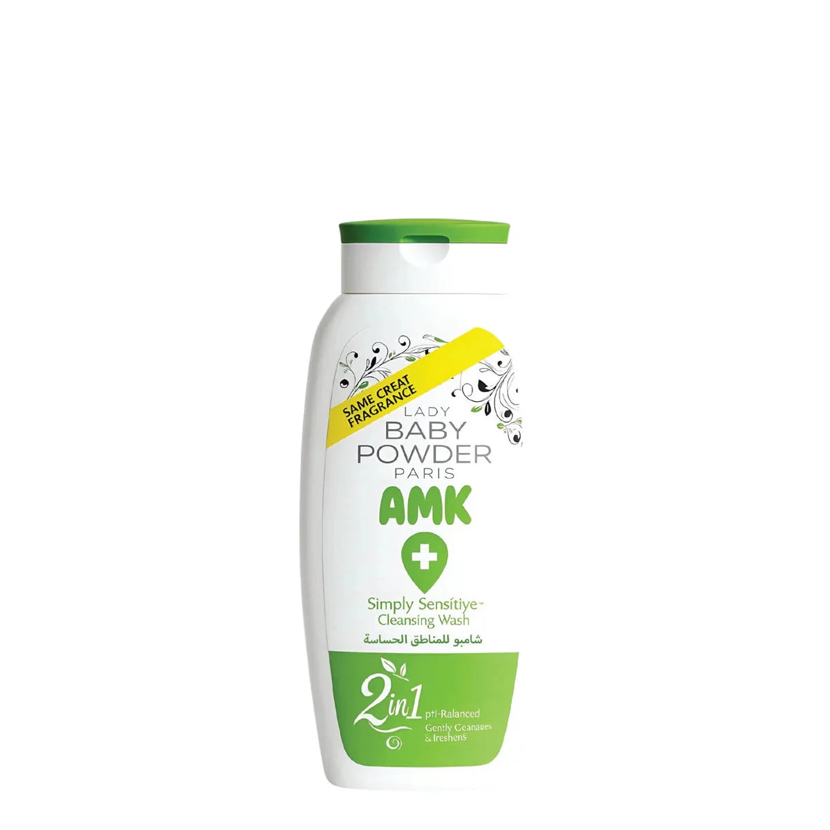 Lady Baby Powder AMK Paris Simply Sensitive Cleansing Wash Green 250ml