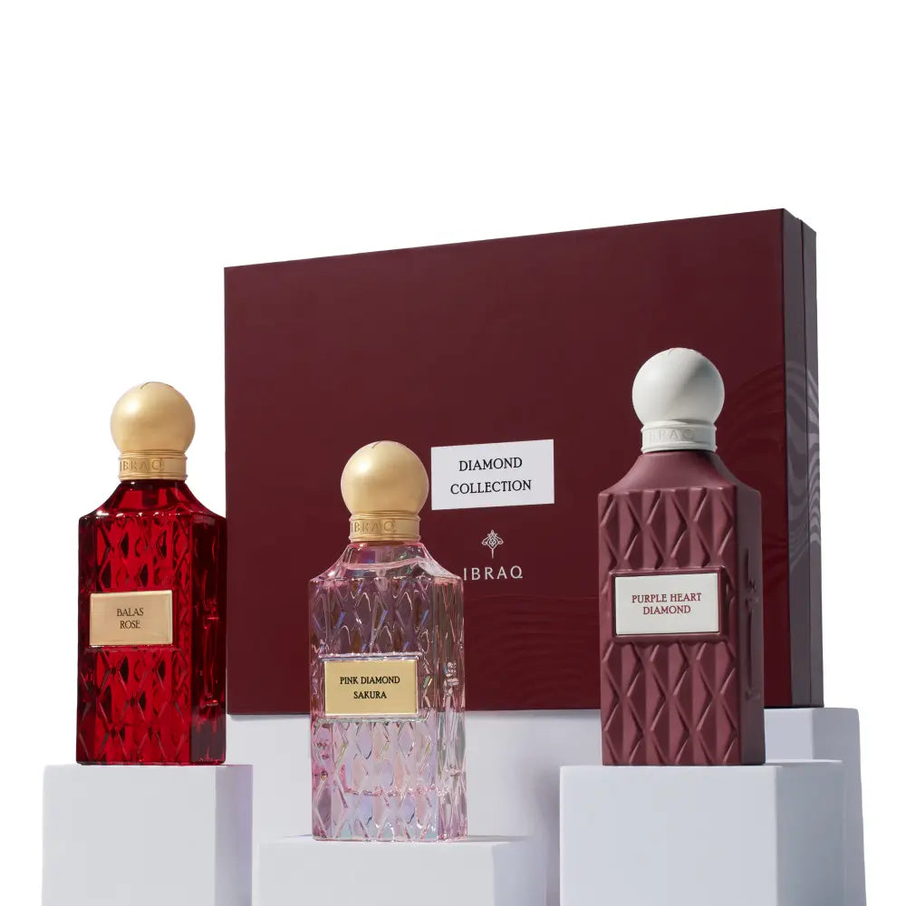 IBRAQ Diamond Collection Maroon 75ml*3