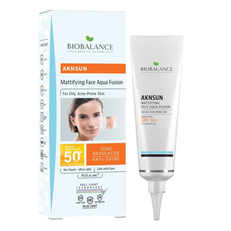 بيو بالانس AKNSUN أكوا فيوجن مطفٍ للمعان للبشرة الدهنية والمعرضة لحب الشباب | Skin Care / Sun Care / Sun Protection بيو بالانس AKNSUN أكوا فيوجن مطفٍ للمعان للبشرة الدهنية والمعرضة لحب الشباب | Skin Care / Sun Care / Sun Protection