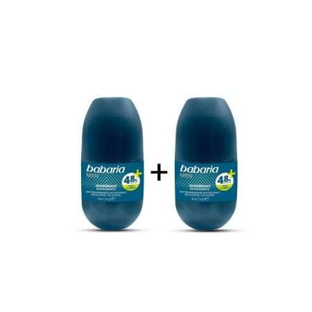 Babaria Men's Roll On Deodorant 1+1 free