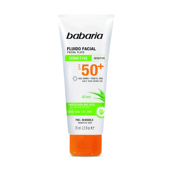 Babaria Sensitive SPF 50+ Skin Facial Fluid 75ml