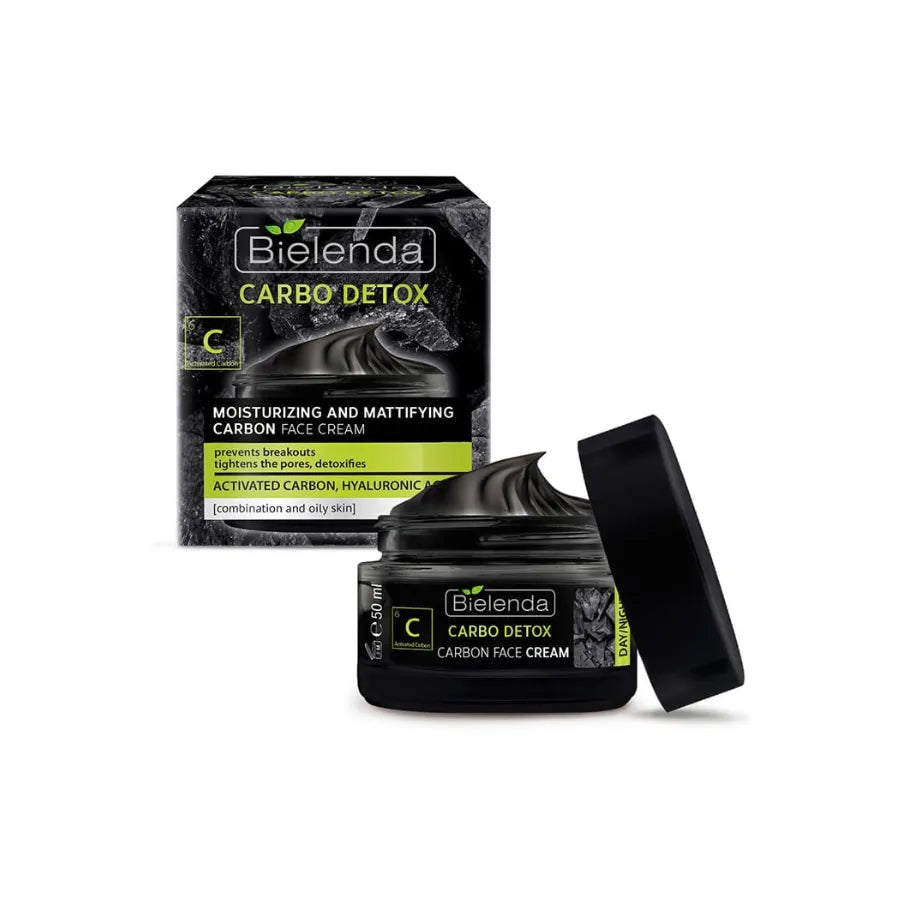 Bielenda Carbo Detox Moisturizing Mattifying Face Cream with Hyaluronic Acid 50 ml