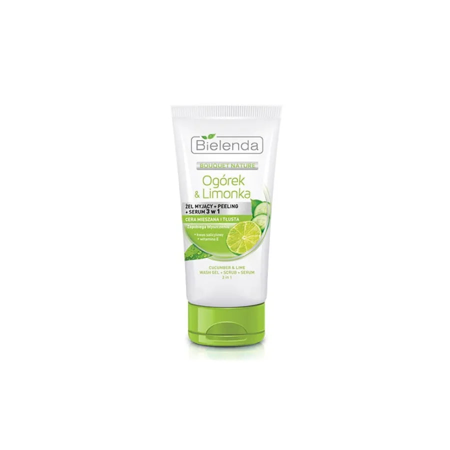 Bielenda Cucumber & Lime 3-In-1 Face Wash 150 g