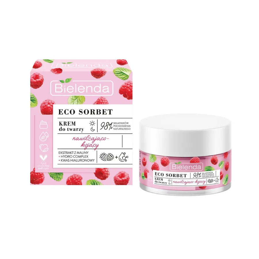 Bielenda ECO SORBET Raspberry Moisturising and Soothing Face Cream 50 ml