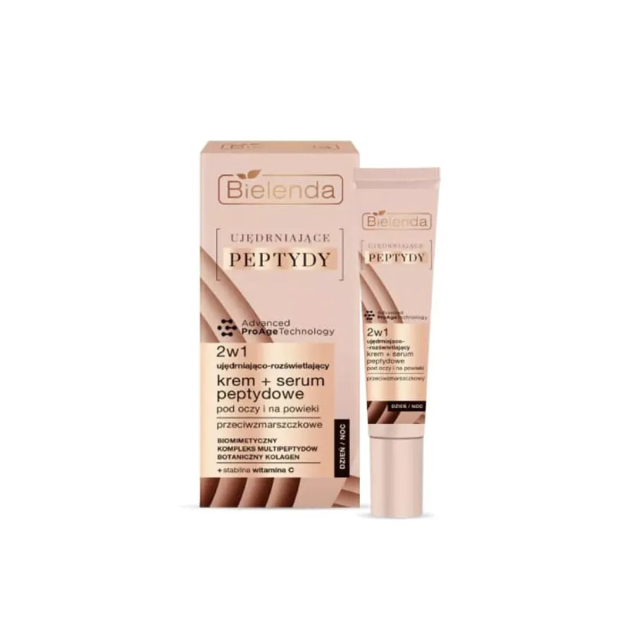 Bielenda FIRMING PEPTIDES 2-in-1 Firming & Brightening Eye & Eyelid Cream + Peptide Serum 15 ml