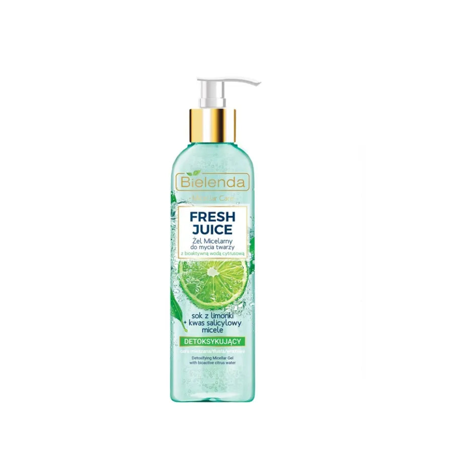 Bielenda FRESH JUICE Detoxifying Micellar Gel with Bioactive Citrus Water & Lime Juice 190 g