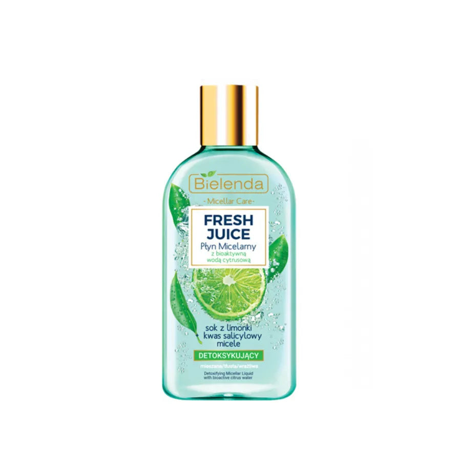Bielenda FRESH JUICE Detoxifying Micellar Liquid with Bioactive Citrus Water & Lime Juice 500 ml