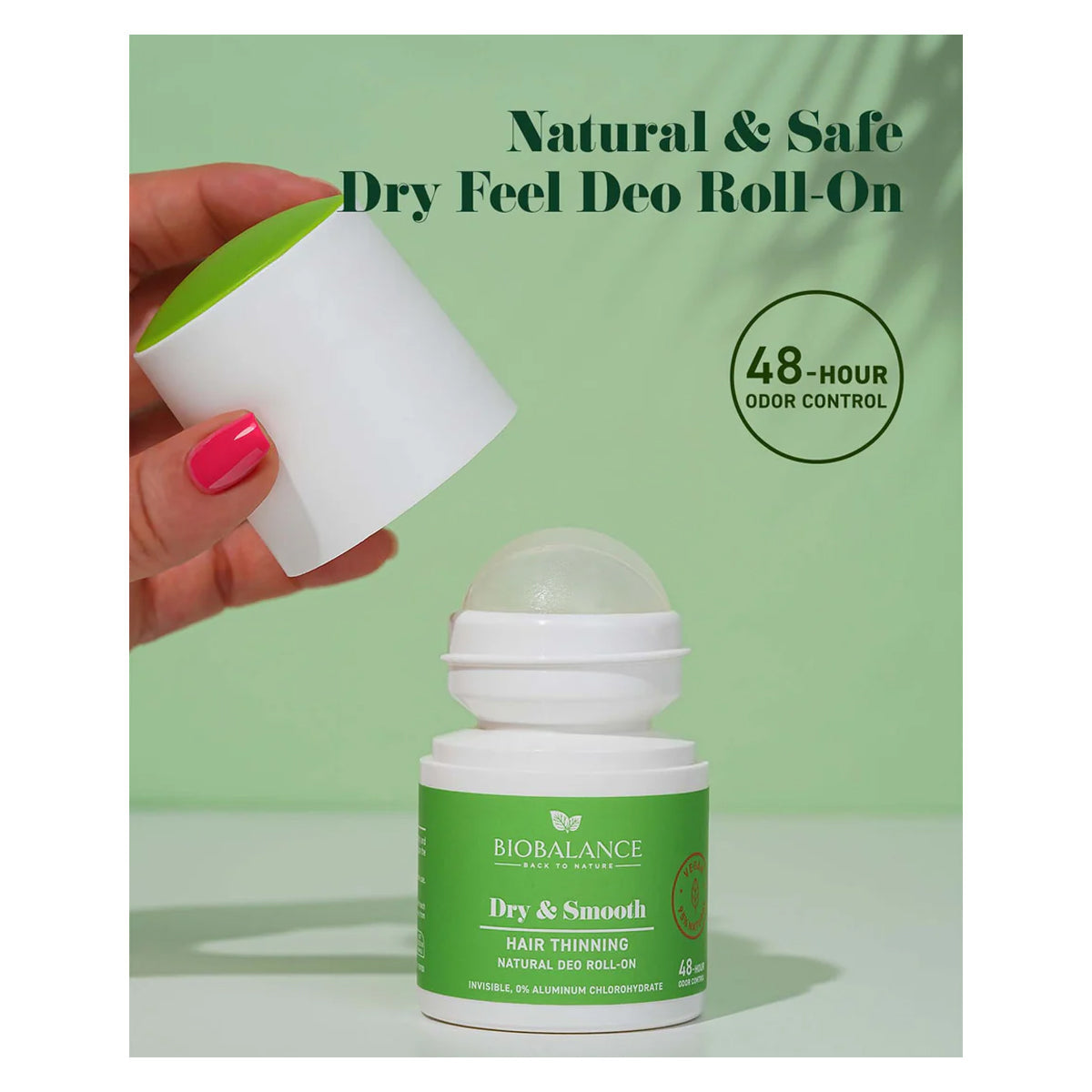 بيو بالانس دراي آند سموث مزيل العرق الطبيعي رول أون لتقليل نمو الشعر | Body Care / Deodorant بيو بالانس دراي آند سموث مزيل العرق الطبيعي رول أون لتقليل نمو الشعر | Body Care / Deodorant