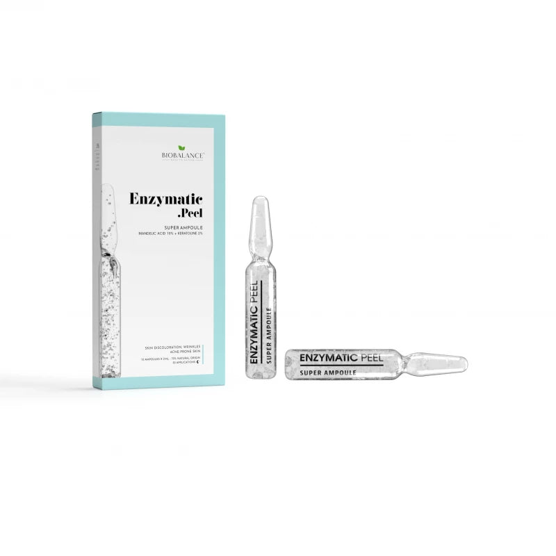 بيو بالانس سوبر أمبول التقشير الإنزيمي بحمض الماندليك 10% + كيراتولين 2% | Skin Care بيو بالانس سوبر أمبول التقشير الإنزيمي بحمض الماندليك 10% + كيراتولين 2% | Skin Care