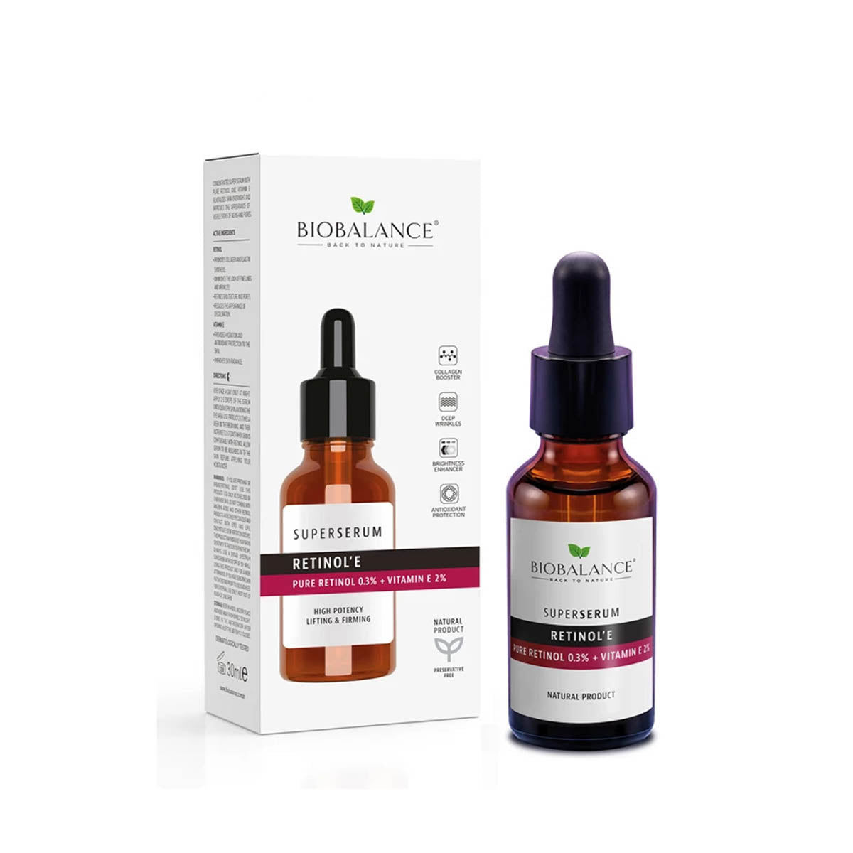Bio Balance PURE RETINOL 0,3% + VITAMIN E 2% SUPER SERUM