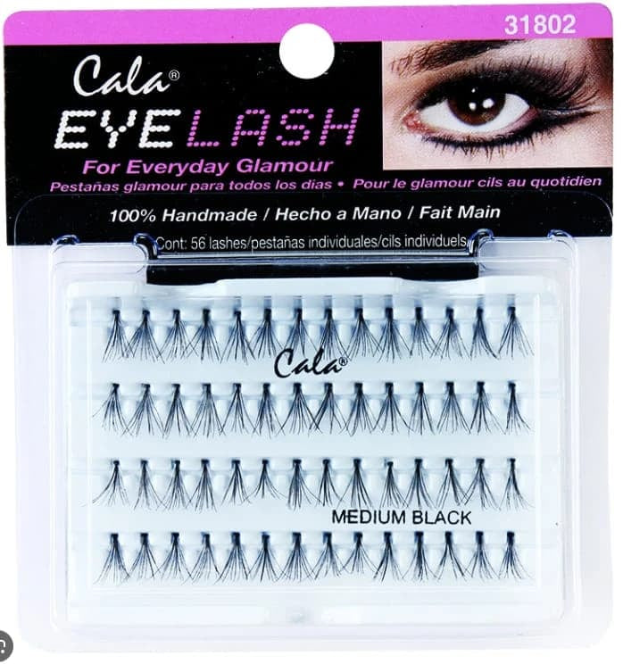 Cala Flare Medium Lashes Carded Black