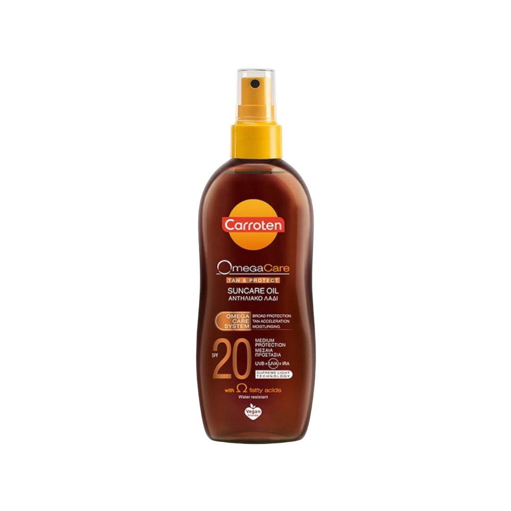 Carroten Omega Care Tan & Protect Oil 150ml | Skin Care / Sun Care / Tanning Carroten Omega Care Tan & Protect Oil 150ml | Skin Care / Sun Care / Tanning