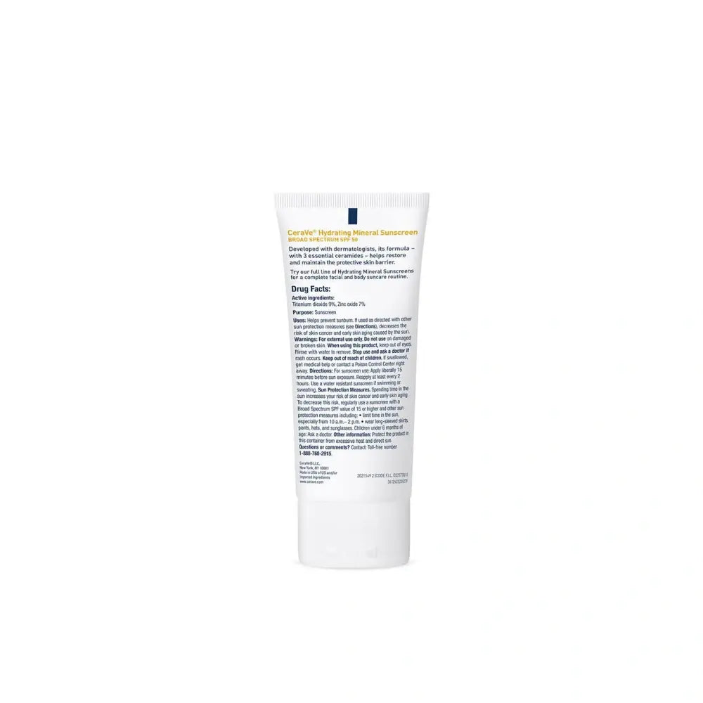 Cerave Hydrating Mineral Sunscreen SPF 50 Face Lotion 75ml
