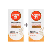 Crème 21 Instant Bright Elixir Deodorant Roll On - 50ml - Pack of 2