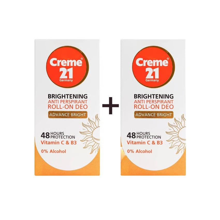 Crème 21 Instant Bright Elixir Deodorant Roll On - 50ml - Pack of 2