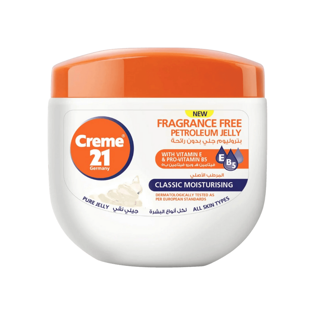 Crème 21 Original Fragrance Free
Petroleum Jelly 100ml