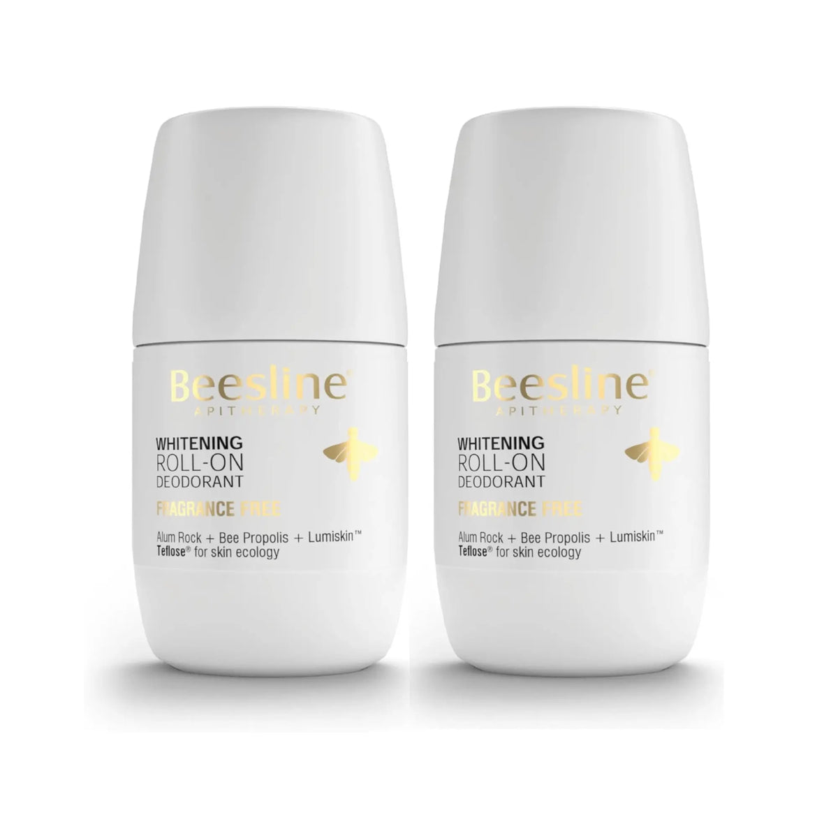 Beesline Whitening Roll-On Deodorant Fragrance Free 48h Protection