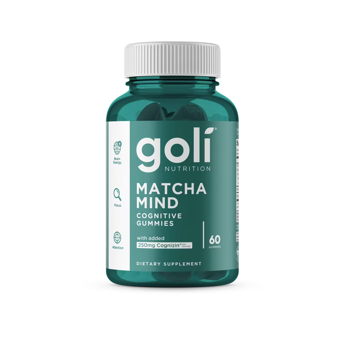 GOLI Matcha Mind Cognitive Vegan Gummies – 60 ct