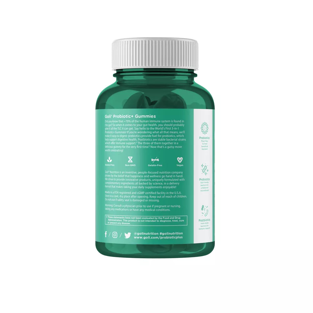 GOLI Pre+Post+Probiotics Gummies – 60 ct