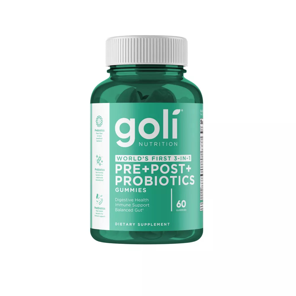 GOLI Pre+Post+Probiotics Gummies – 60 ct