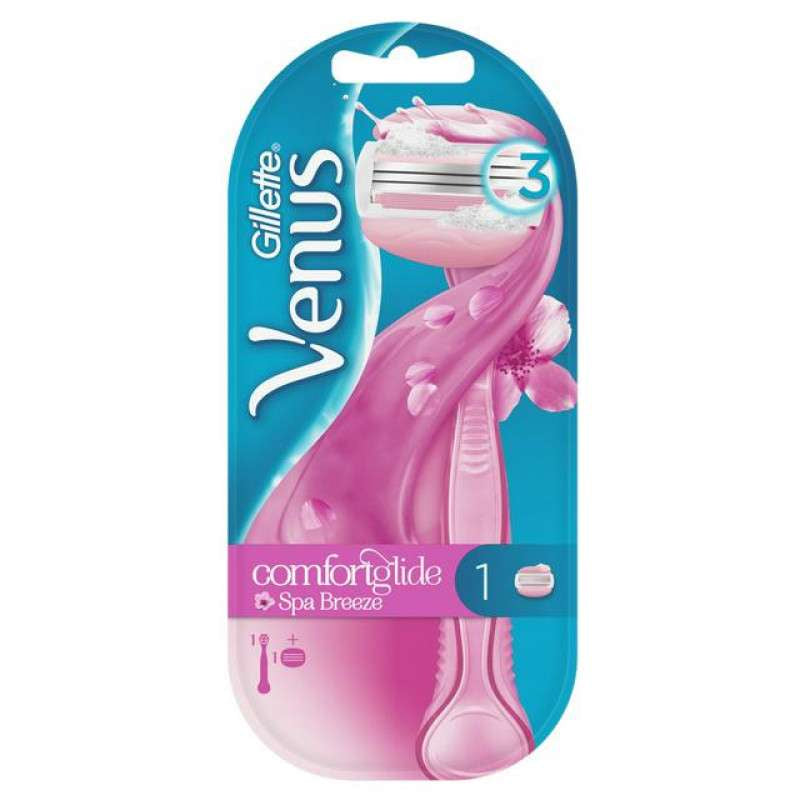 Gillette Venus Comfortglide Spa Breeze Razor 3 blade + 1