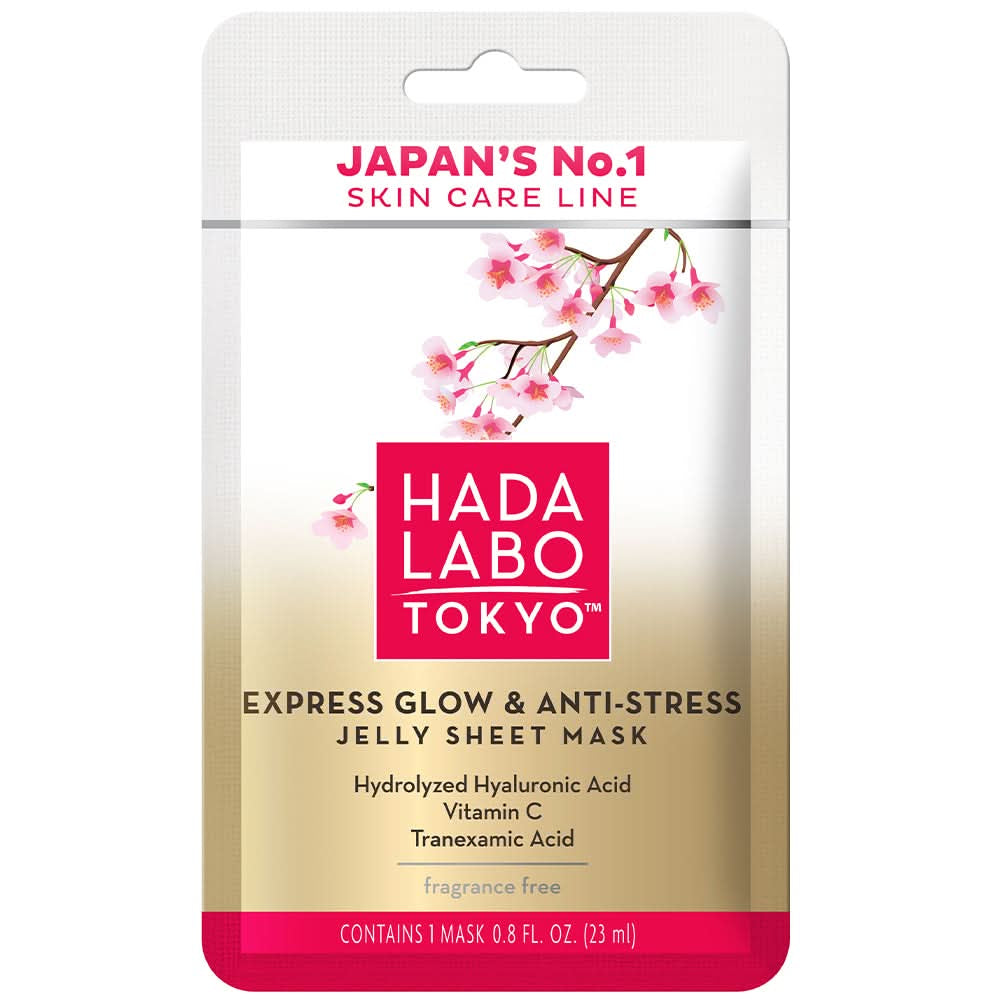 Hada Labo Express Glow Anti-Stress Jelly Sheet Mask