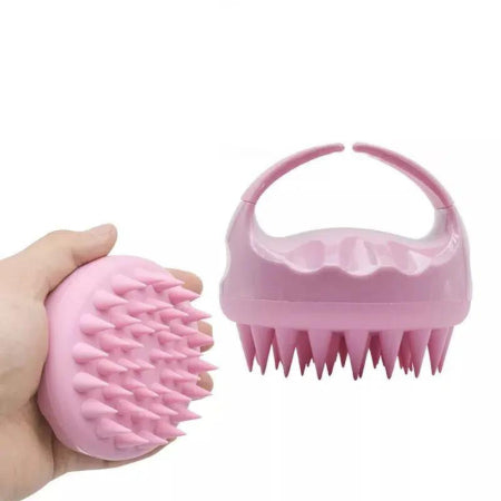 Hair Silicone Scalp Massager pink