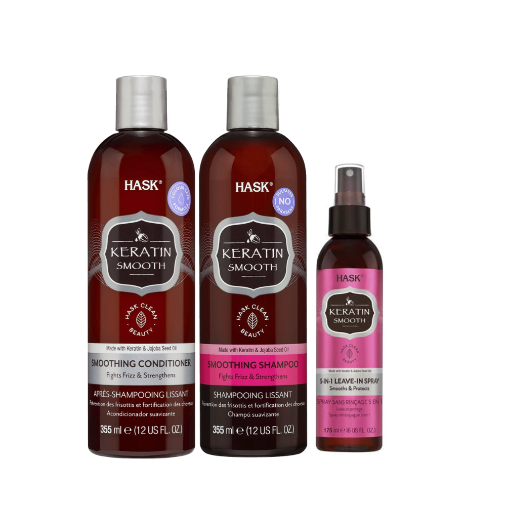 Hask Keratin Protein Smoothing Package | Hair Care / Shampoo & Conditioner / Shampoo Hask Keratin Protein Smoothing Package | Hair Care / Shampoo & Conditioner / Shampoo