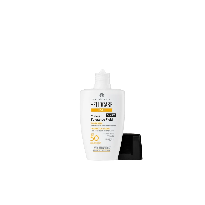 هيليوكير 360 مينيرال توليرنس فلويد أوبتي D+ واقي شمس معدني SPF 50 حجم 50 مل