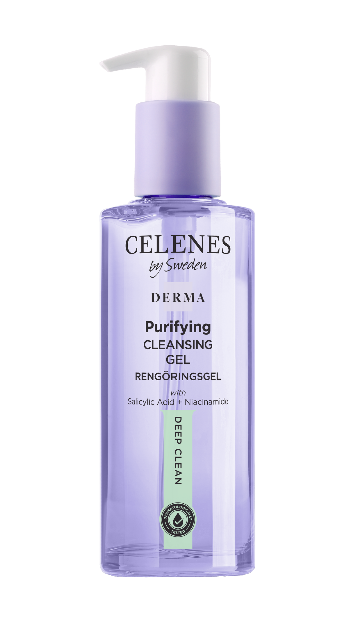 Celenes Derma Purifying Deep Clean Cleansing Gel 250ml –  for Oily & Combination Skin