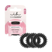 Invisibobble Original Hair Spiral True Black Hair Rings 3 pcs