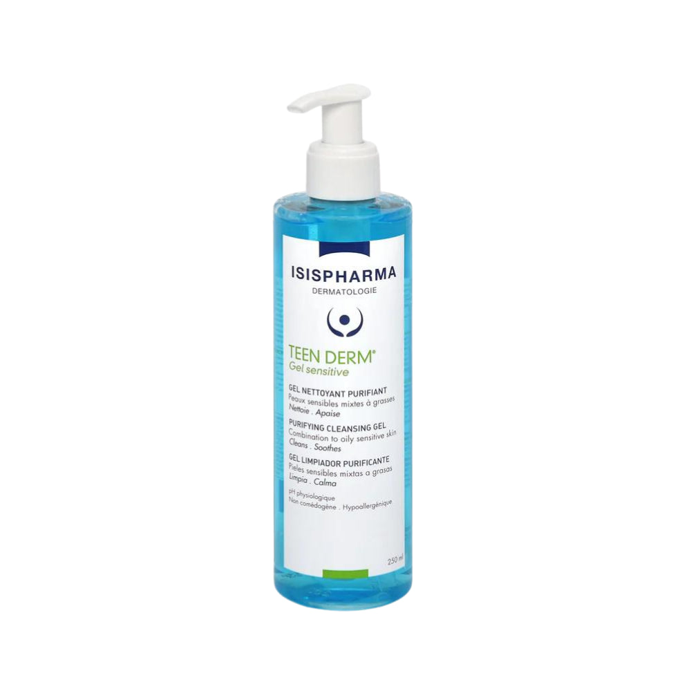 Isis Pharma Teen Derm Gel Sensitive 250ml | Skin Care / Face Wash Isis Pharma Teen Derm Gel Sensitive 250ml | Skin Care / Face Wash
