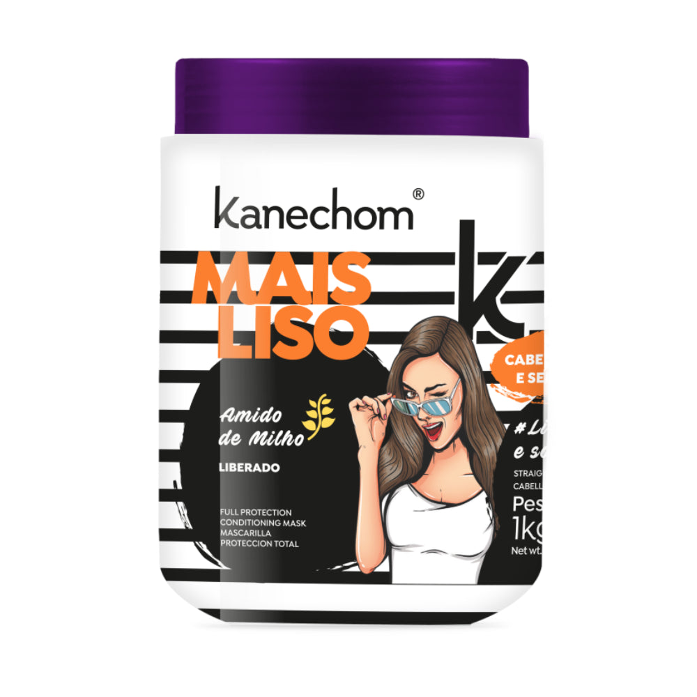 Kanechom Mais Liso Hair Smooth Corn Starch Mask 1Kg