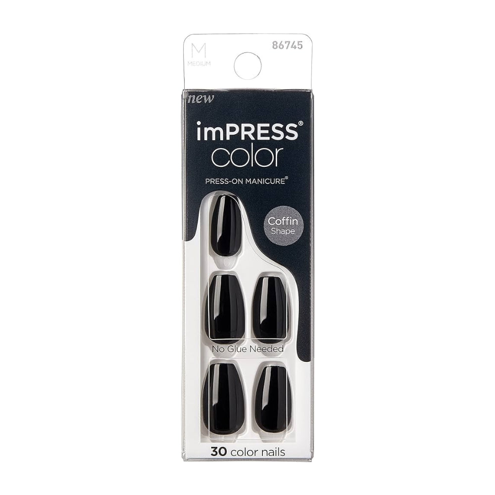 Kiss imPRESS Press-On Nails All Black