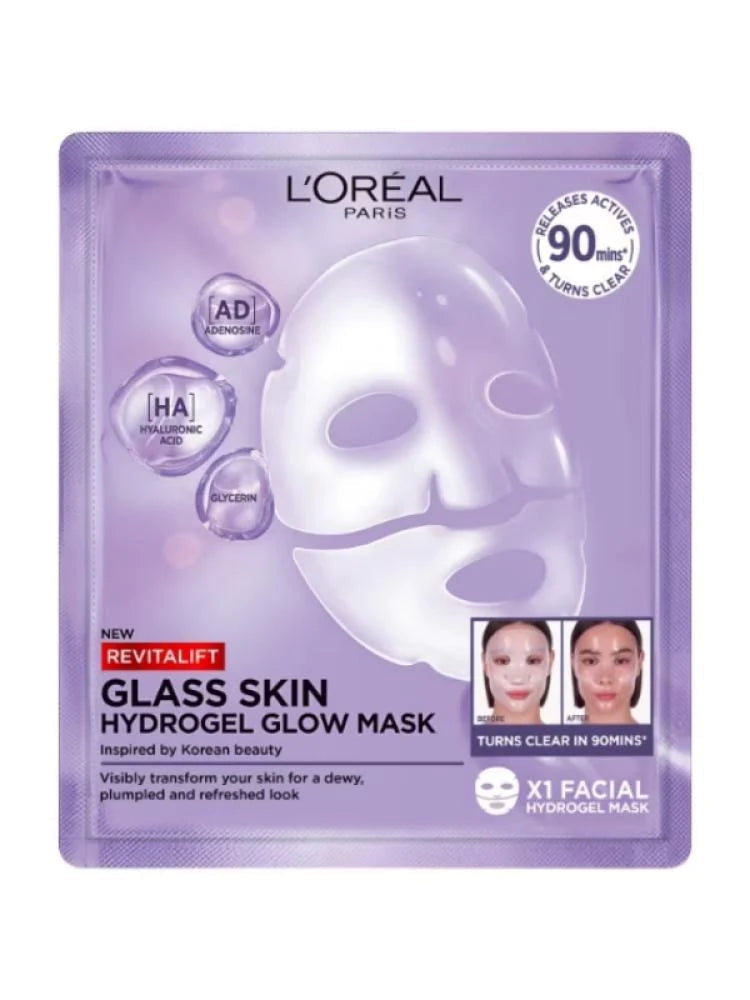 L'Oréal Paris Revitalift Filler Glass Skin Hydrogel Glow Mask 25g