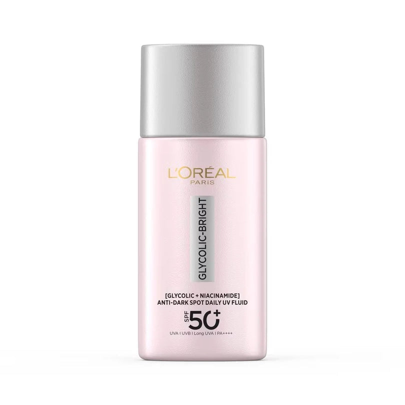 Shop L'Oréal Paris UV Fluid SPF50+ for dark spot protection, brightening care, and high sun protection.
