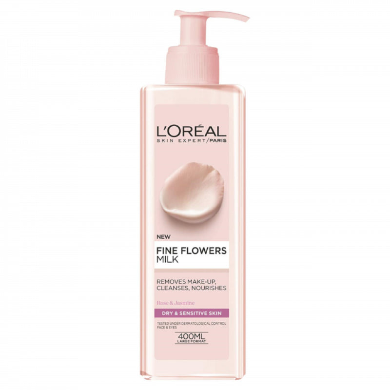 L'Oreal Skin Expert Fine Flowers Cleansing Milk for Dry and Sensitive Skin