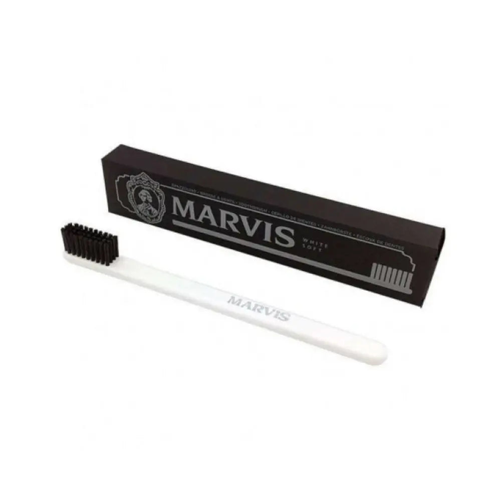 Marvis White Toothbrush with Medium Bristles