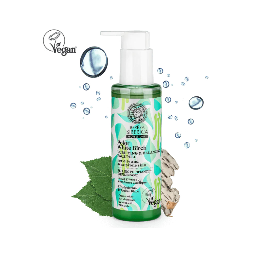 Natura Siberica Polar White Birch Purifying and Balancing Face Peel 145ml