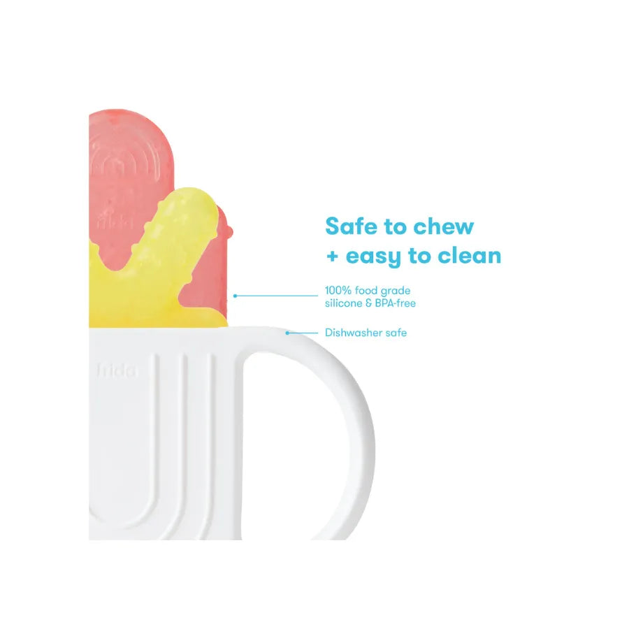 عضّاضة التسنين غير الباردة للإمساك للأطفال