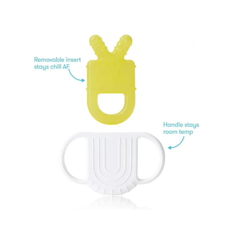 عضّاضة التسنين غير الباردة للإمساك للأطفال