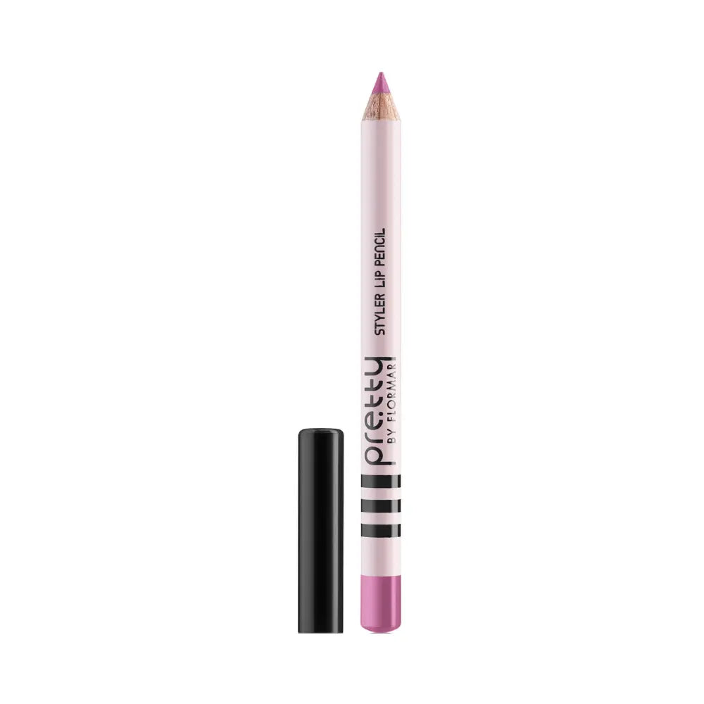 Pink lip pencil with black cap on a white background

Pretty By Flormar Styler Lip Pencil 206 Cyclemen