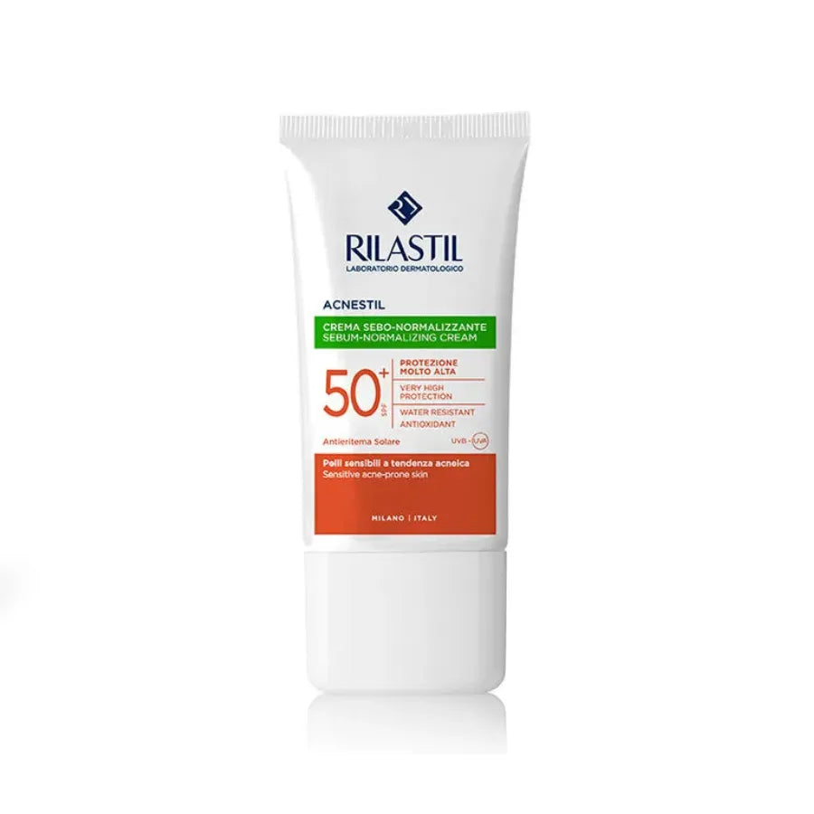 ريلاستيل أكنستيل واقي شمس SPF 50+ مطفئ للمعان 40 مل ريلاستيل أكنستيل واقي شمس SPF 50+ مطفئ للمعان 40 مل