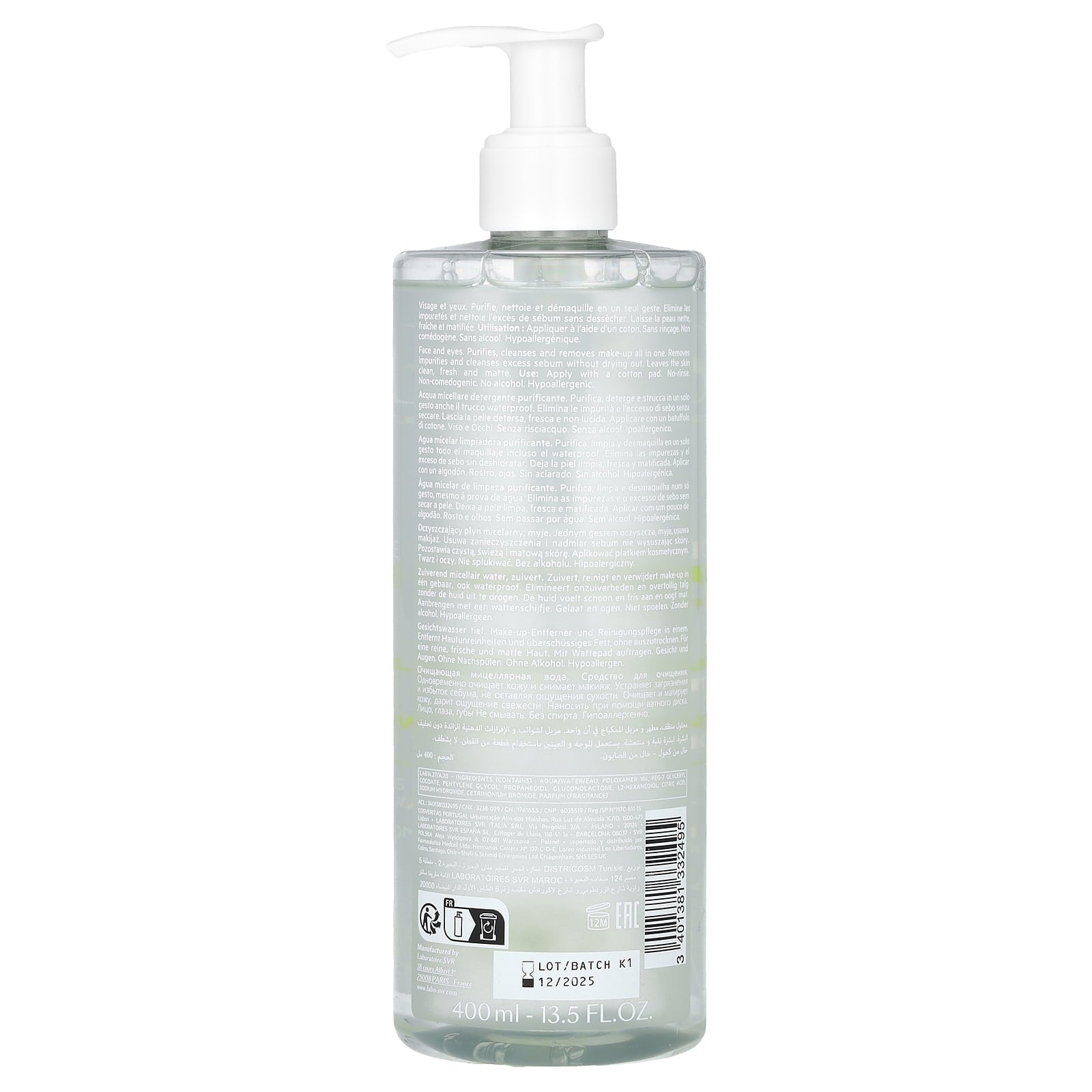 SVR SEBIACLEAR MICELLAR WATER