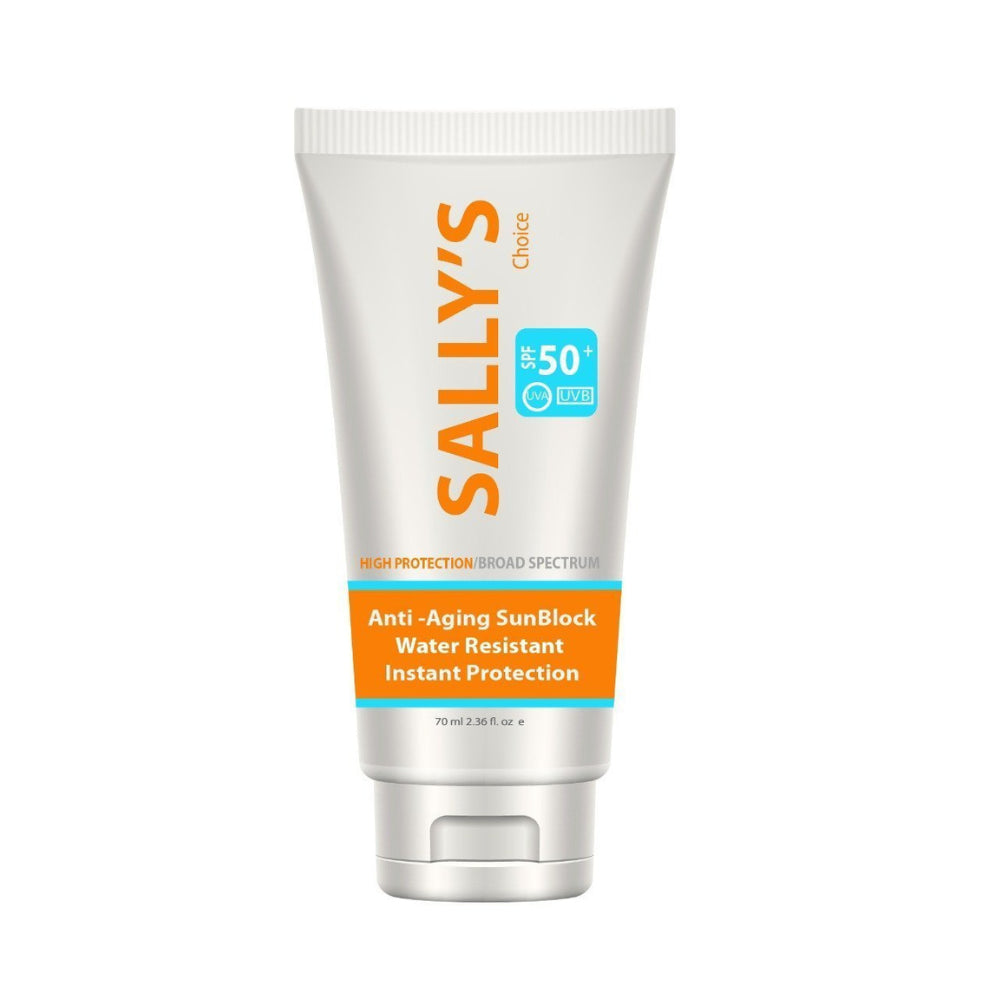 Sally's Anti aging Sunblock water resistant 50SPF 70ml