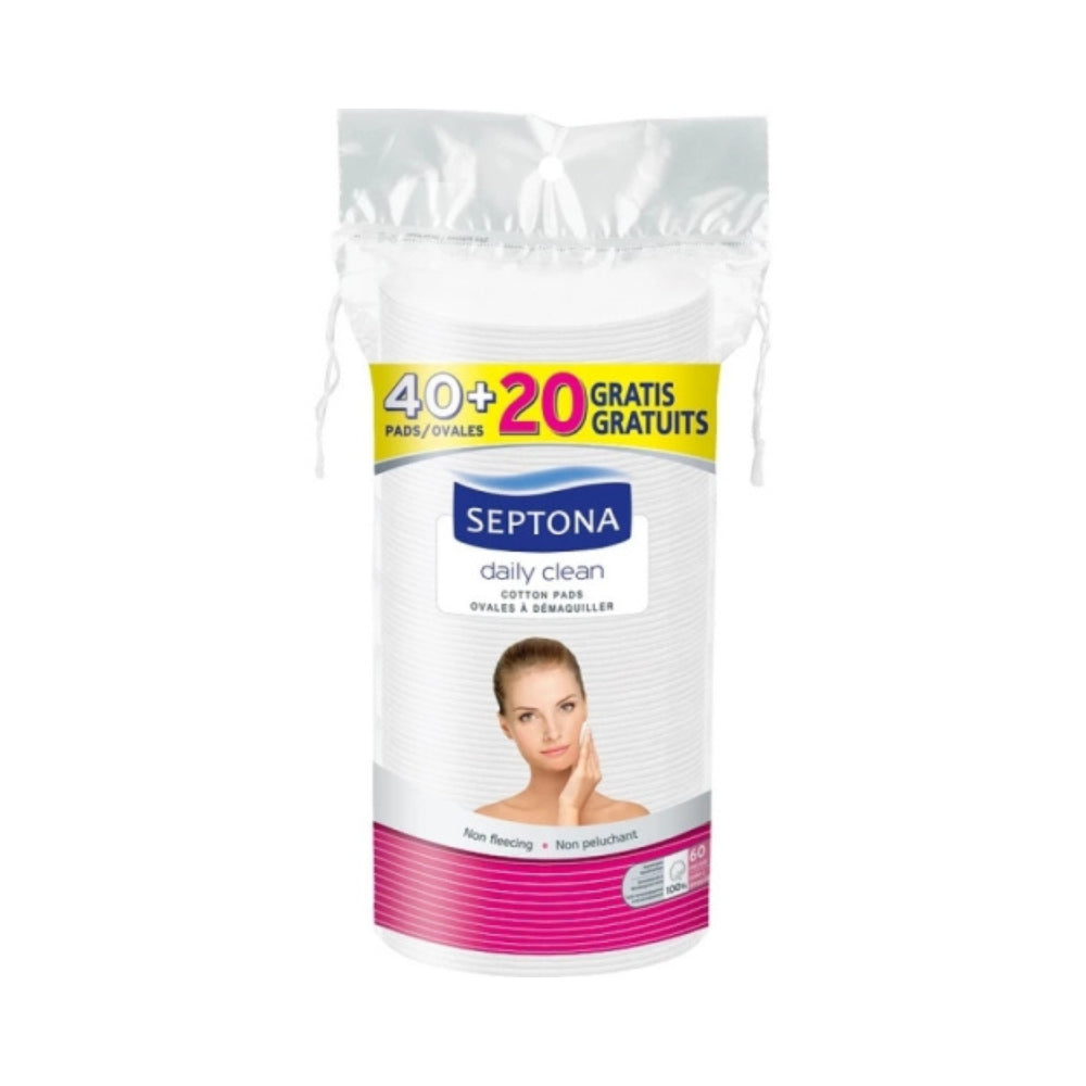 Septona Double Sided Oval Makeup Remover Discs 40+20 Free