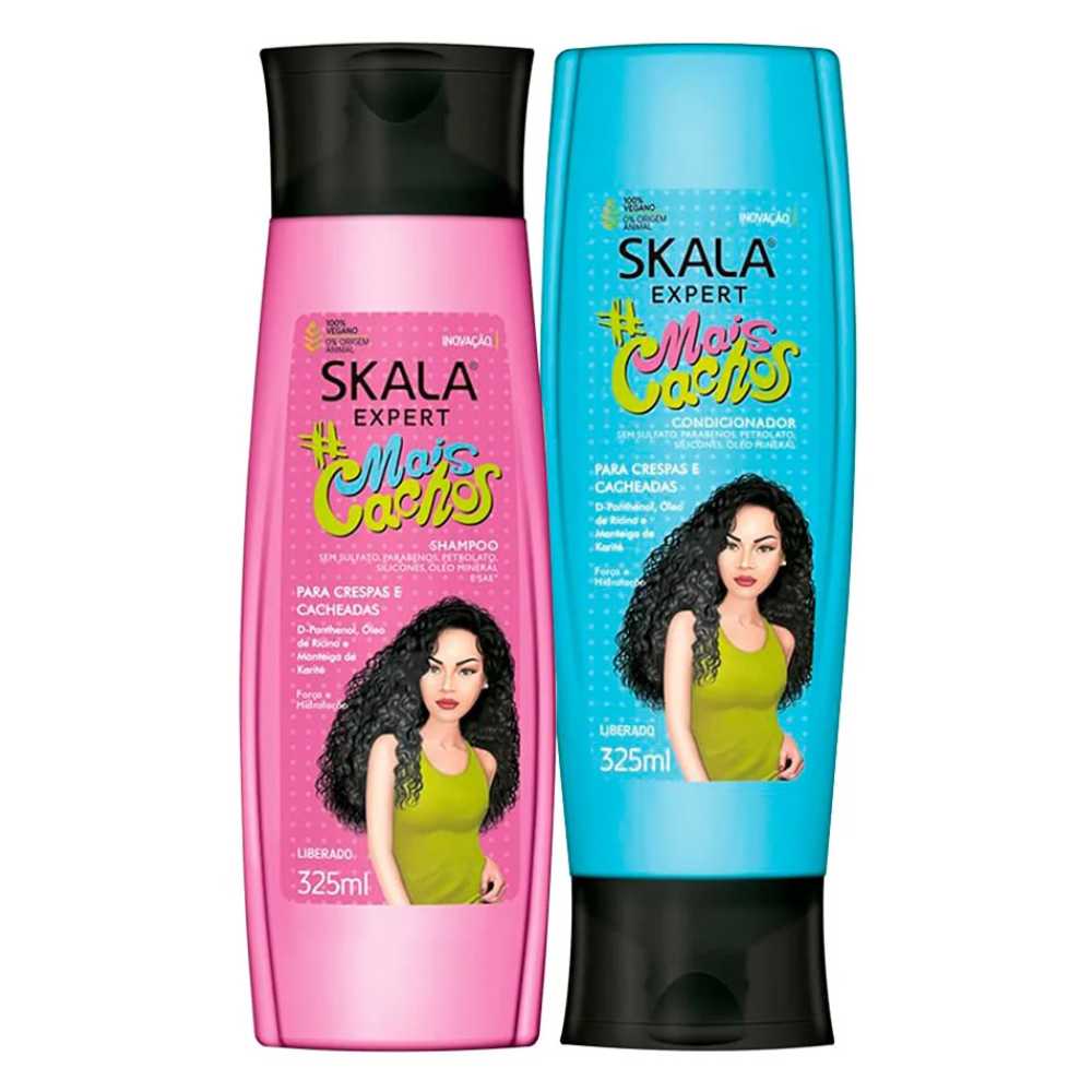 Skala Mais Cachos Shampoo & Conditioner Kit