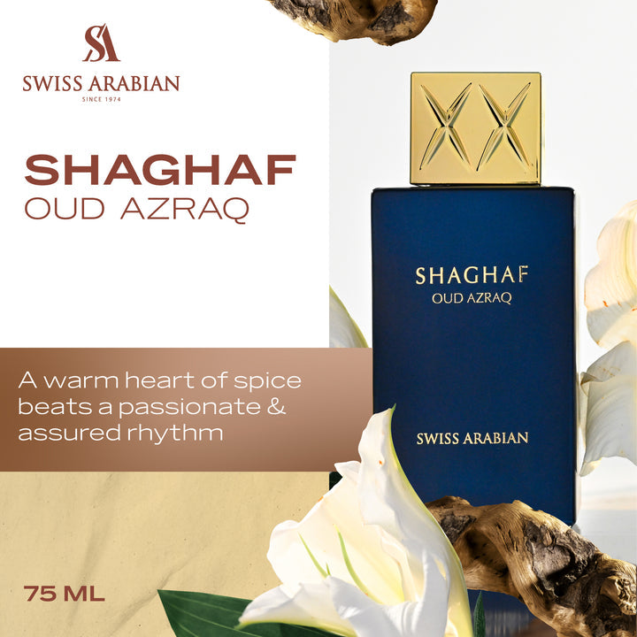Swiss Arabian Shaghaf Oud Azraq 985 75 ml EDP | Fragrance & Women's Perfumes Swiss Arabian Shaghaf Oud Azraq 985 75 ml EDP | Fragrance & Women's Perfumes