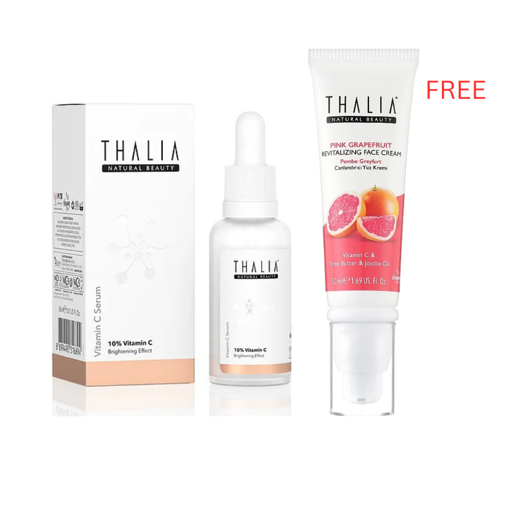 Thalia Vitamin C serum 30ml + Pink Grapefruit Face Cream Free